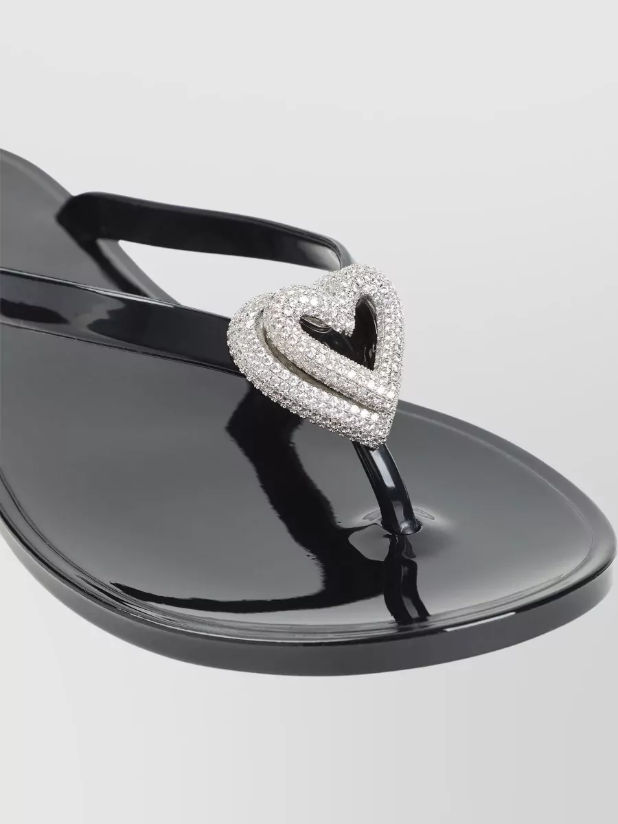Mach & Mach Crystal-Embellished Thong Sandals