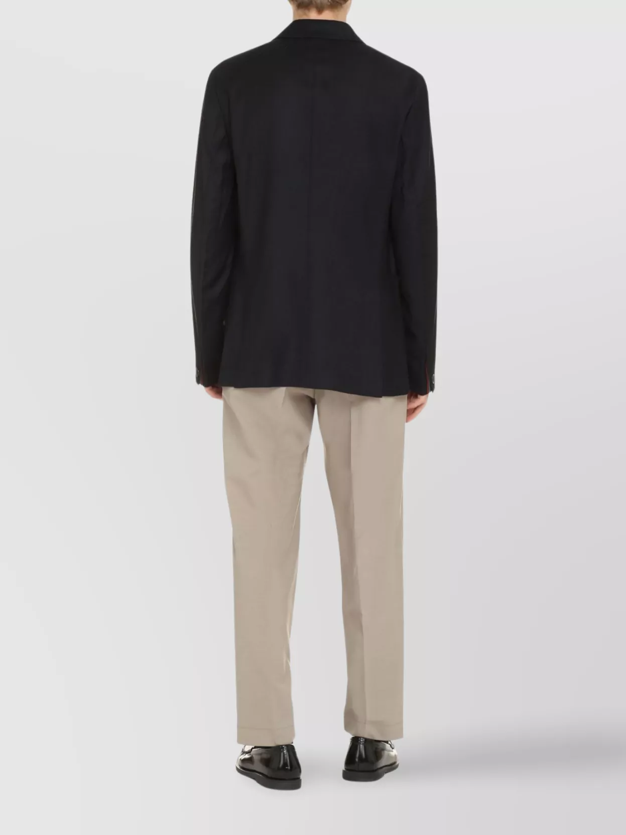 Paul Smith Wool-Cashmere Blend Blazer With Double Back Slit