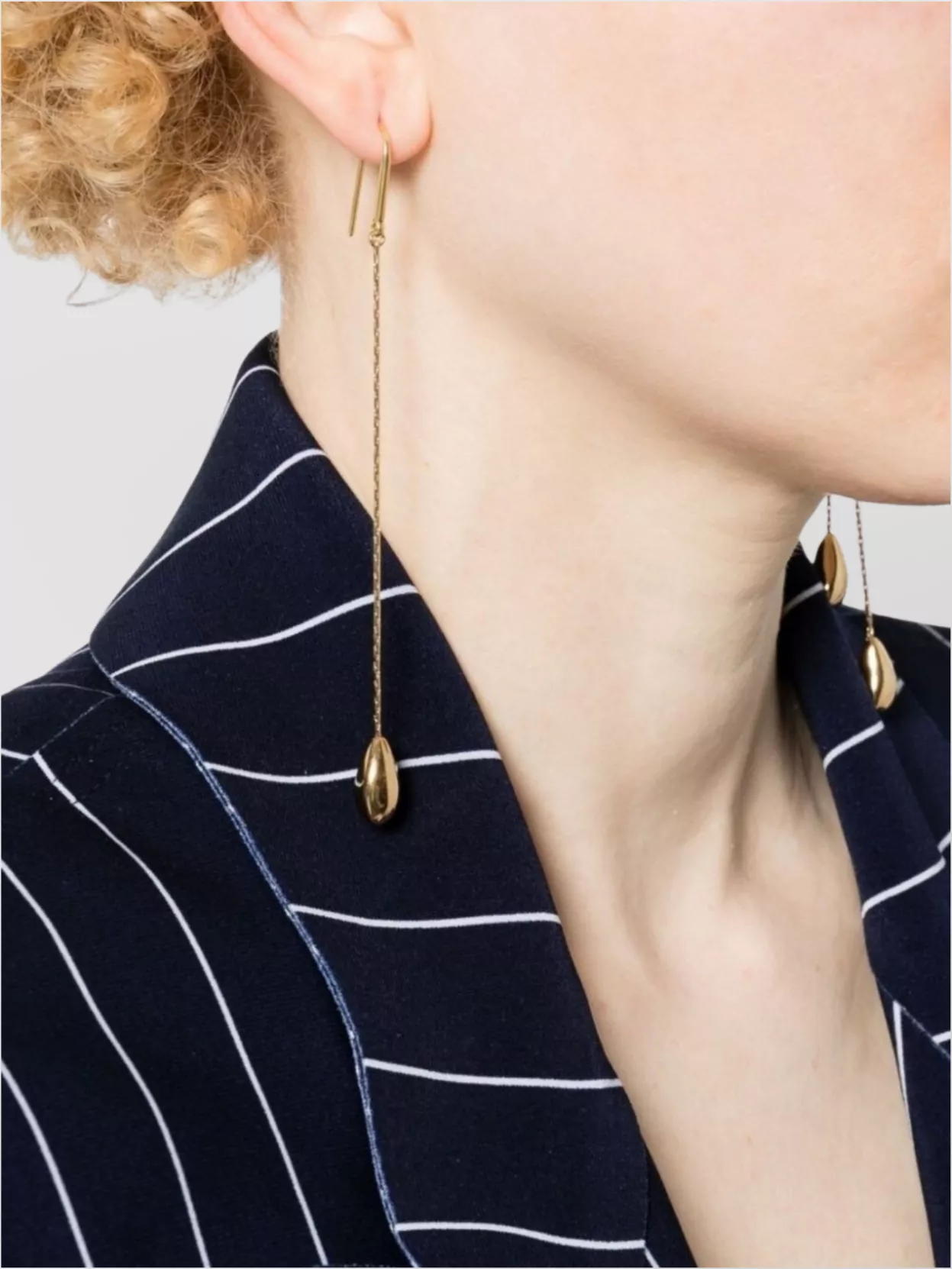 ISABEL MARANT ASYMMETRIC TEARDROP DROP EARRINGS
