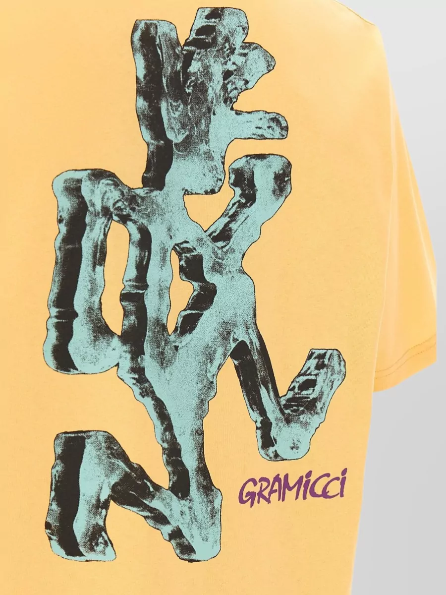 Gramicci Printed Cotton Crew Neck Short Sleeve T-Shirt