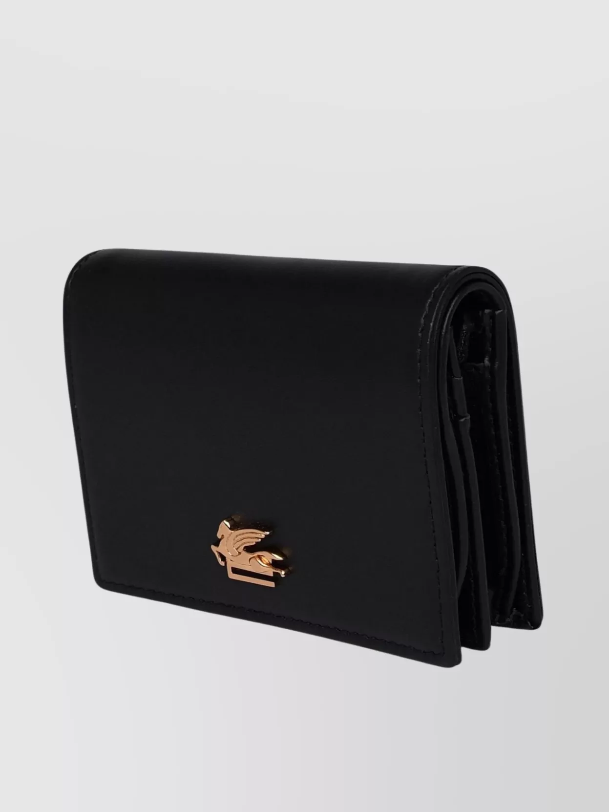 Shop Etro Leather Wallet Top Fold-over