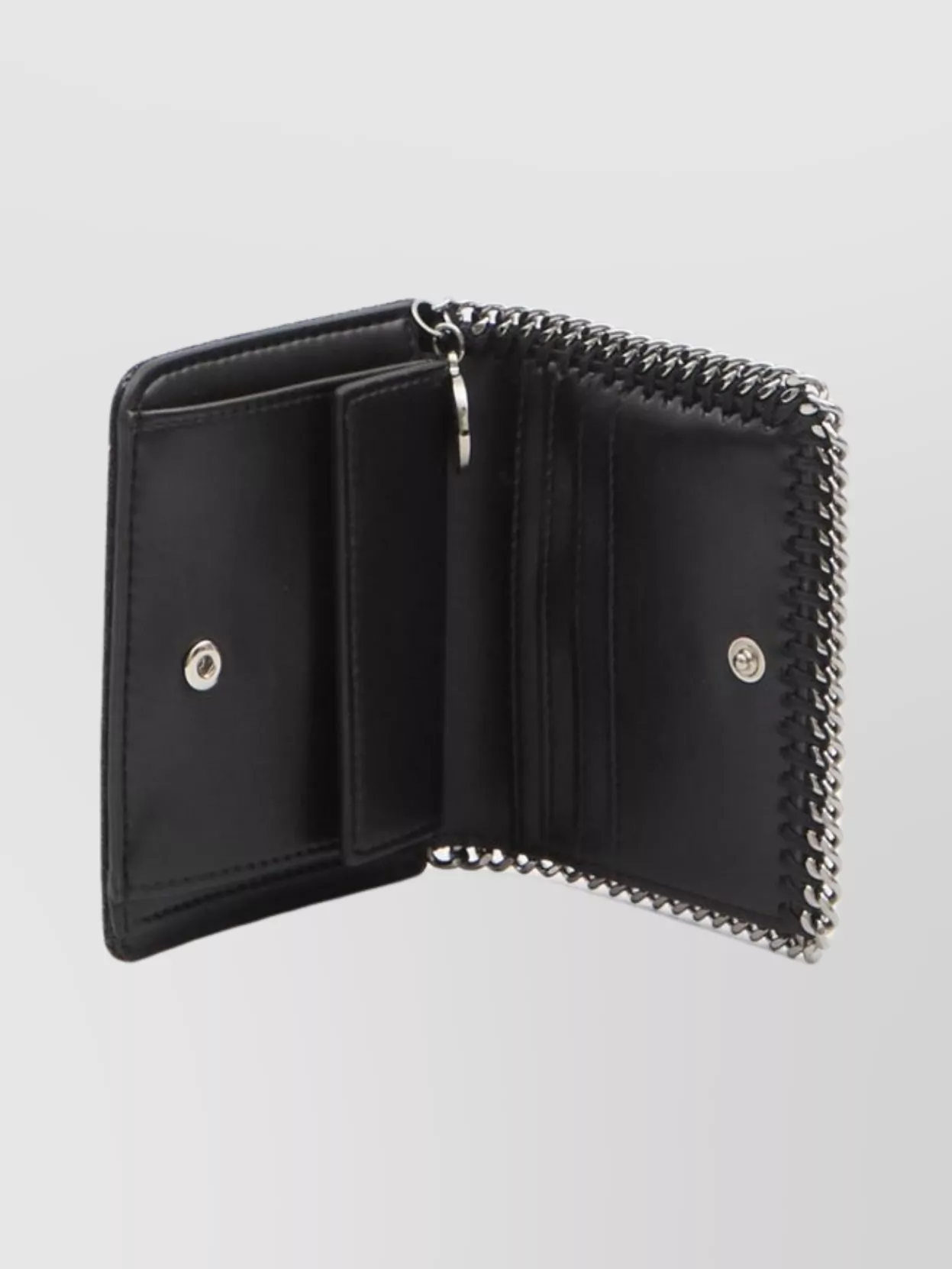 Stella Mccartney Bifold Wallet Featuring Chain Trim
