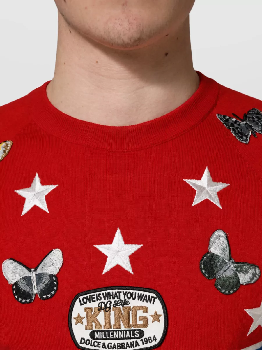Dolce&Gabbana Virgin Wool Crew Neck Sweater