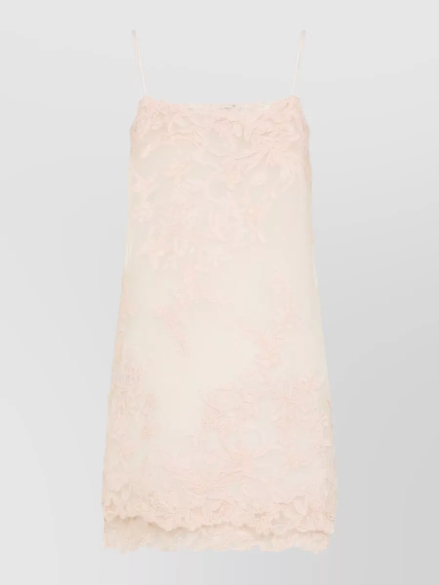 Ermanno Scervino Silk Embroidered Mini Dress
