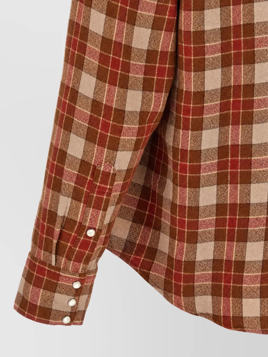 Visvim Wool Linen Checked Shirt