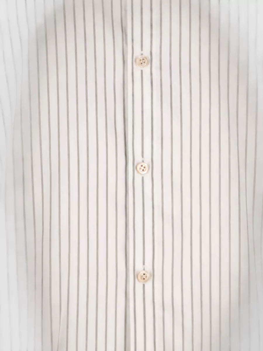 Valentino Garavani Silk Cotton Slim-Fit Striped Long-Sleeve Shirt