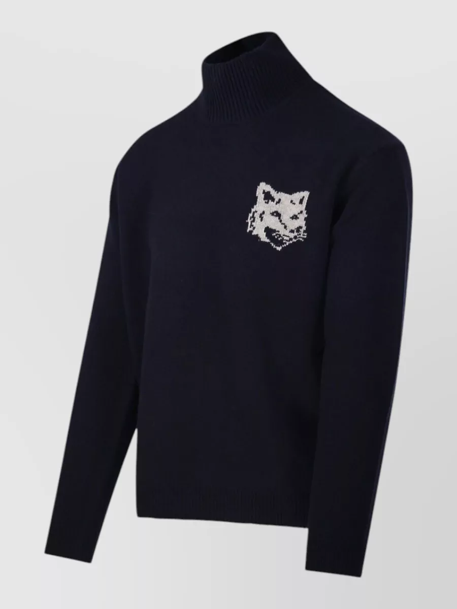 Maison Kitsuné Wool High Neck Jumper