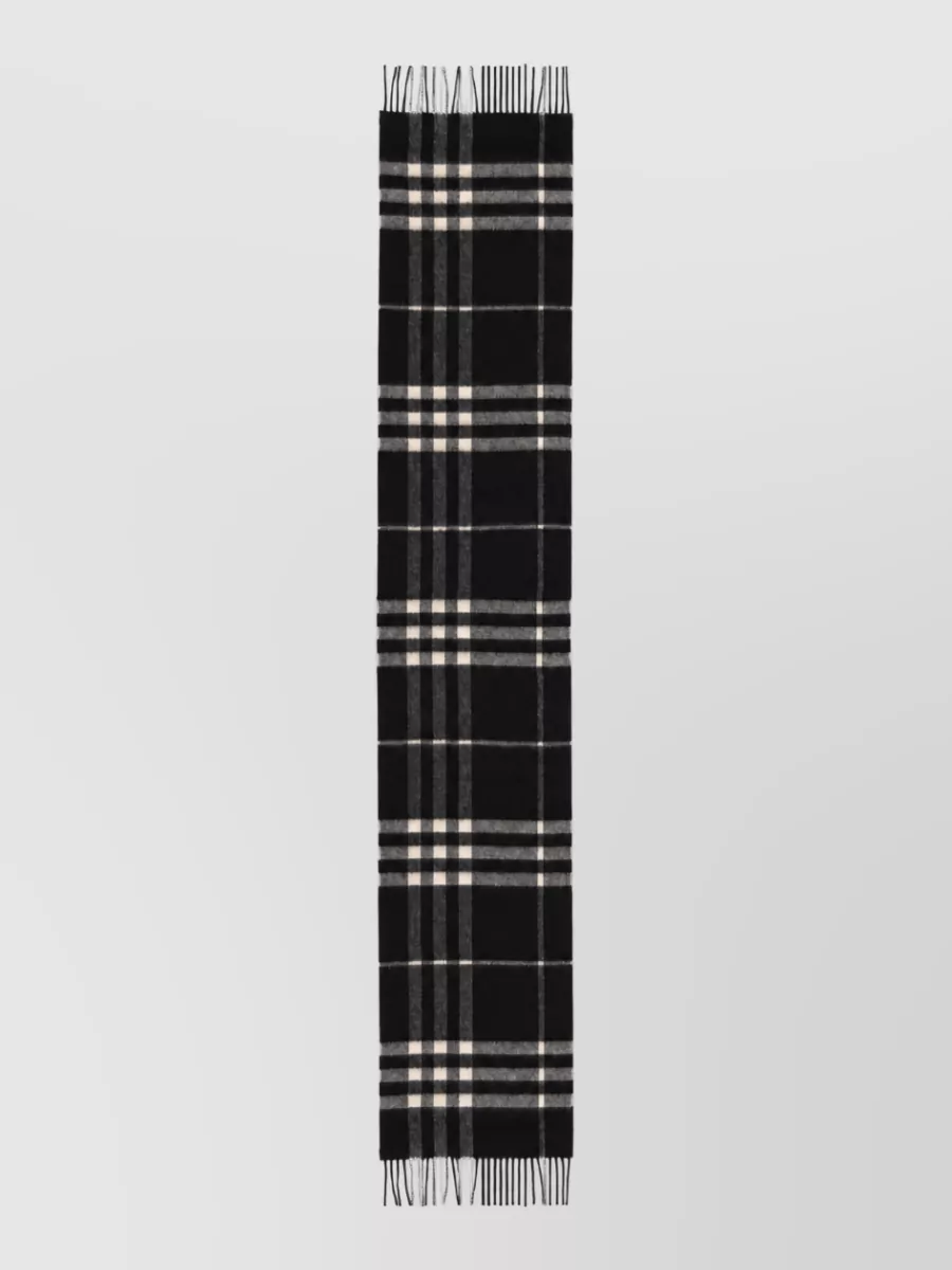 Burberry cashmere checked scarf