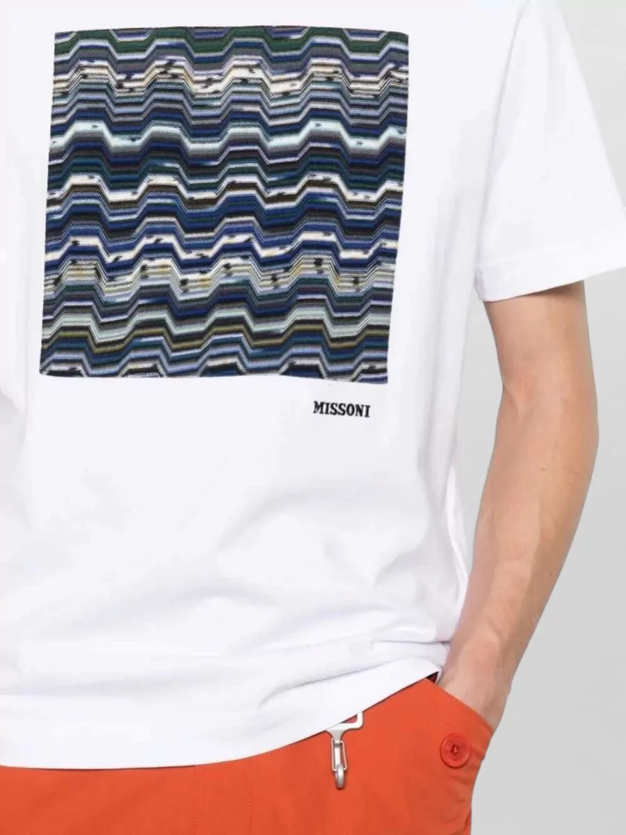 Missoni Zigzag Print Cotton Short Sleeve T-Shirt