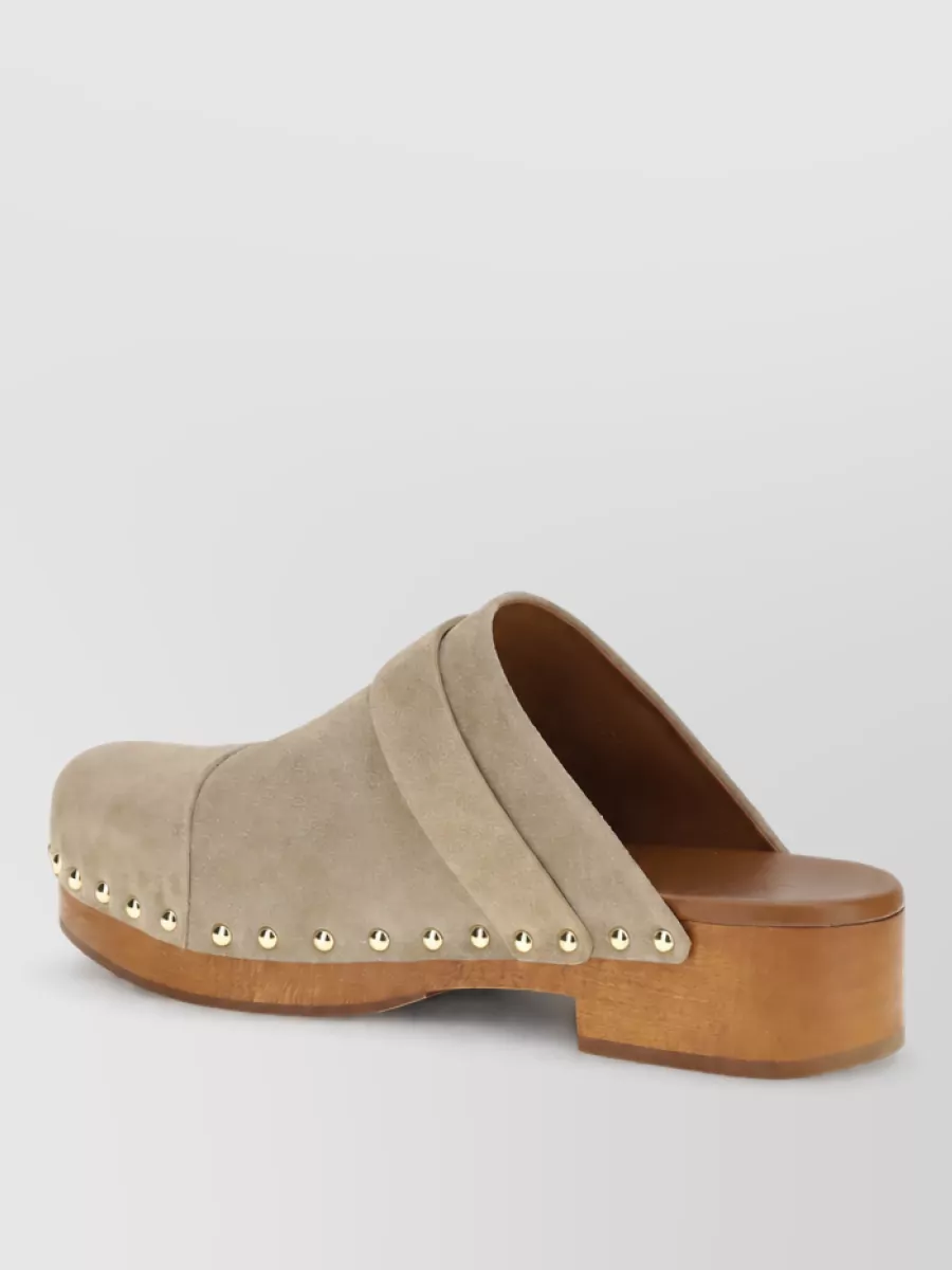 Chloé Leather Clog Mules