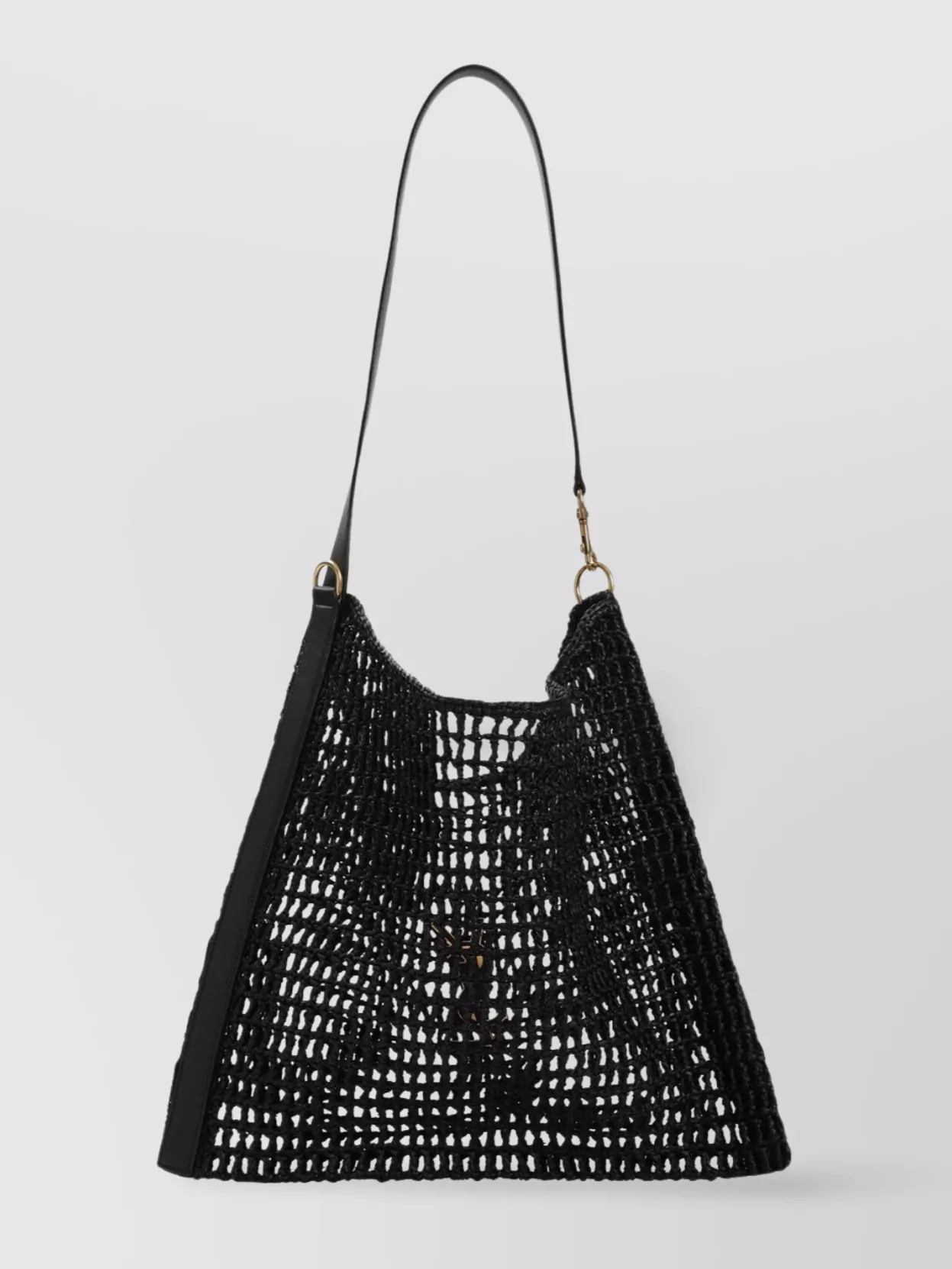 Saint Laurent Ysl Rafia Shoulder Bag