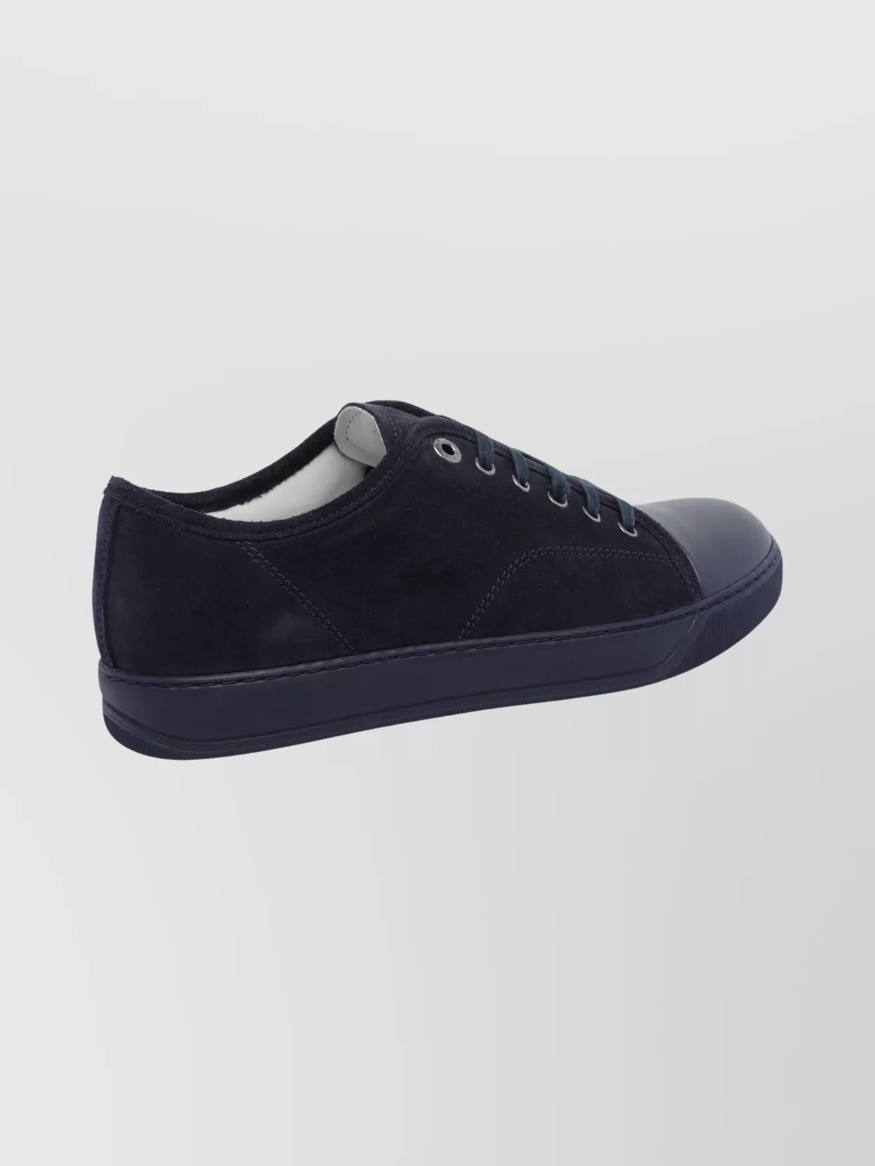 Lanvin Suede Upper Sneakers Featuring Eyelet Detailing