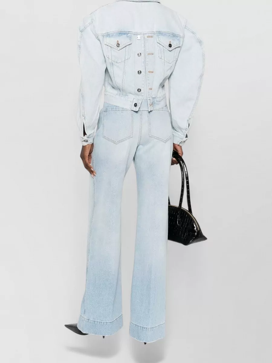 Givenchy Cropped Cocoon Jacket Front Back Yoke Pockets
