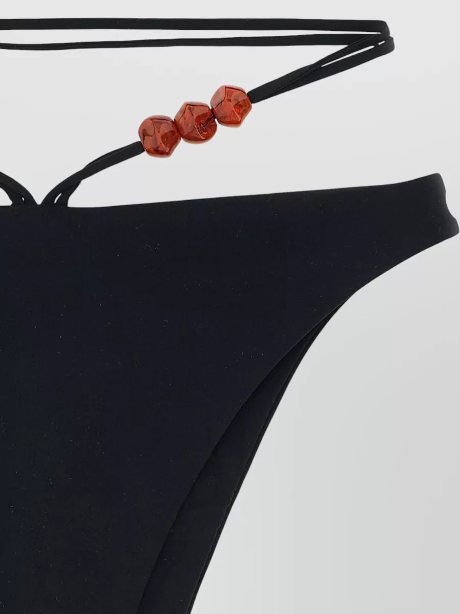 Magda Butrym Re26 Bikini Briefs Beaded High Leg Straps