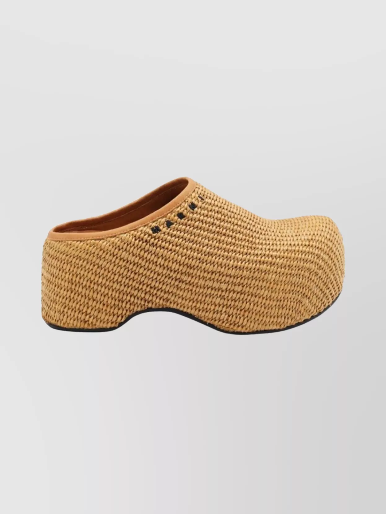 Marni Stylish Mules With Open Back And Platform In Neutral