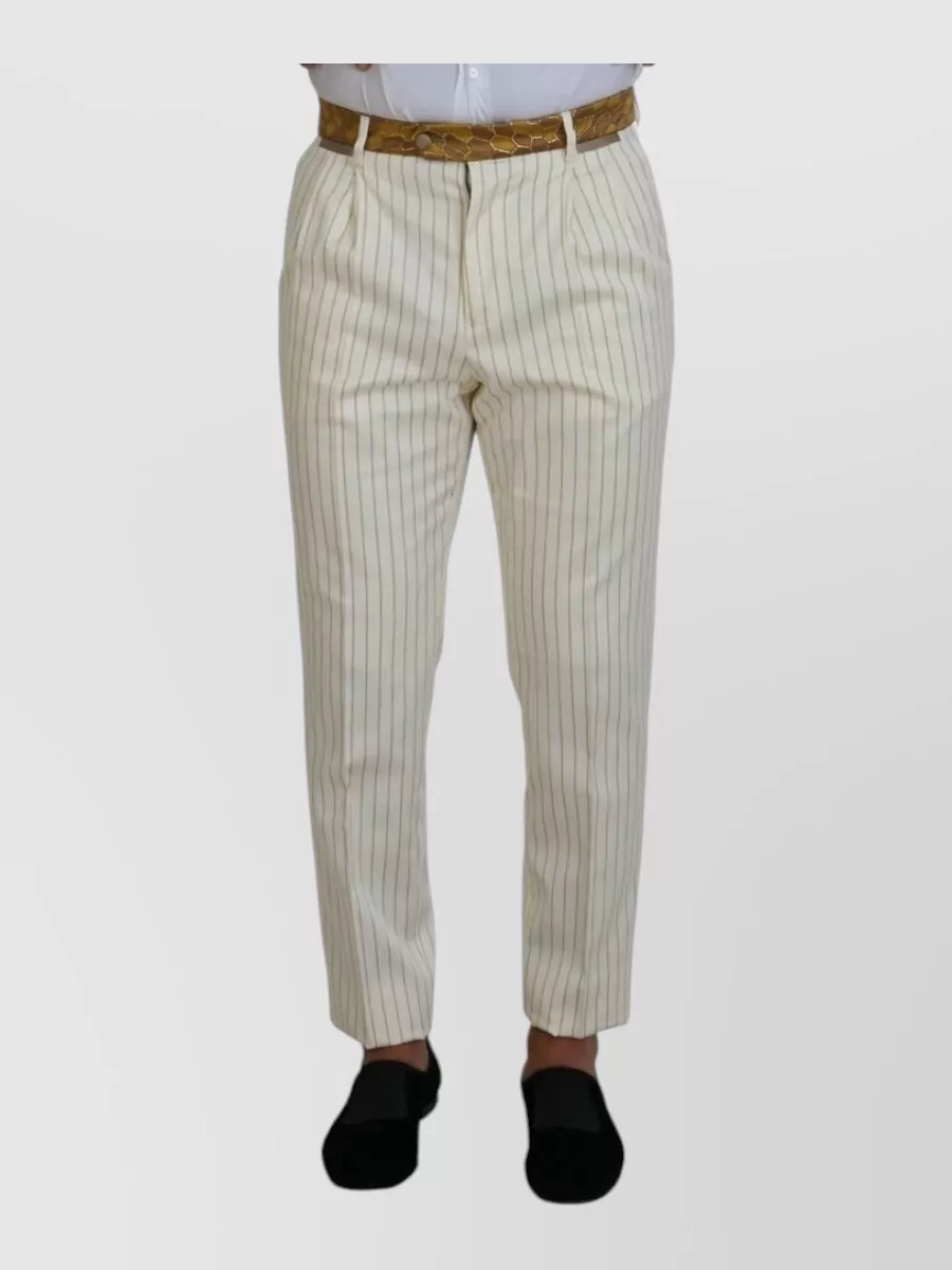 Dolce&Gabbana striped slim-fit tuxedo suit