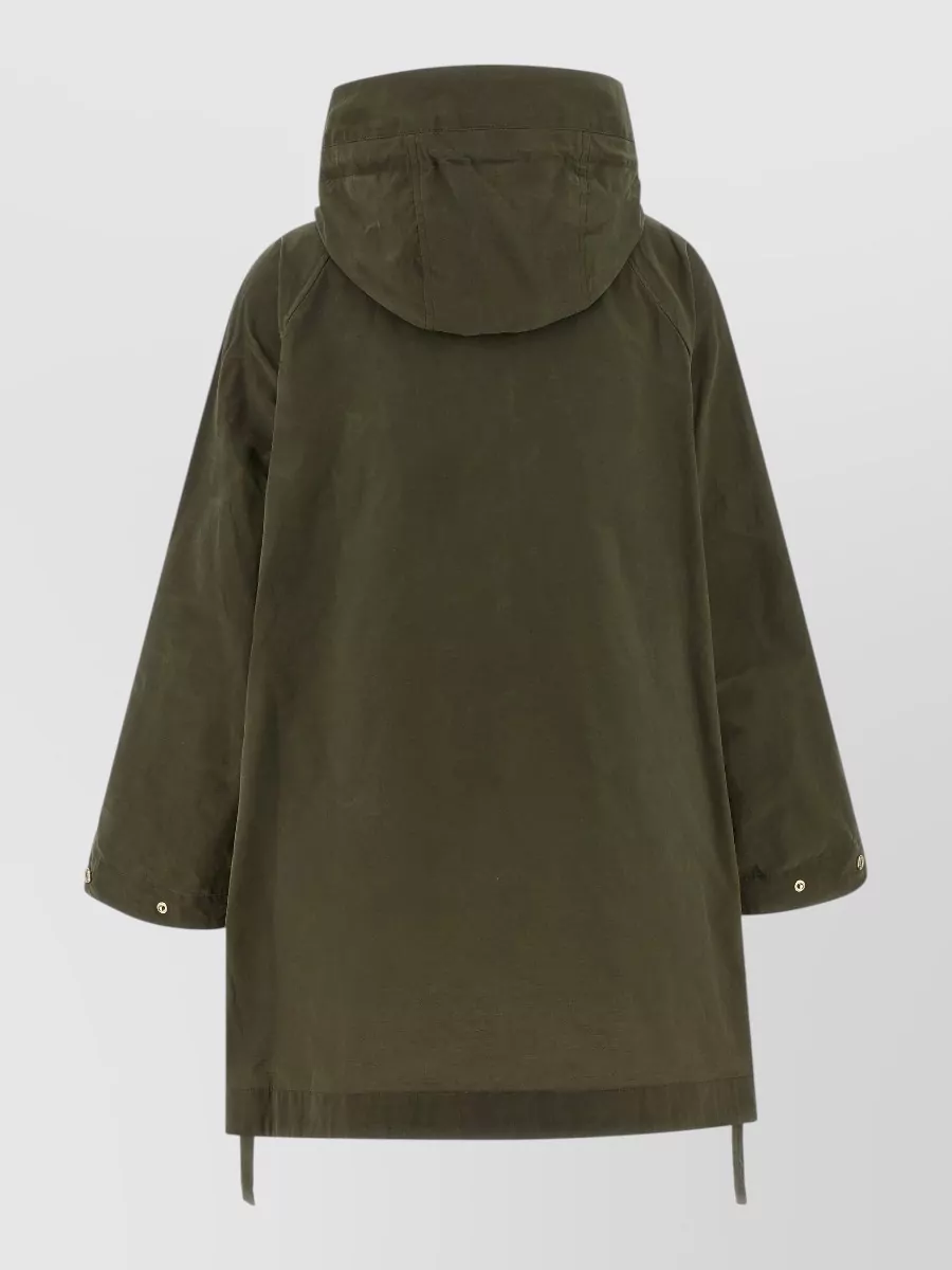 Barbour Cotton Hooded Long-Sleeve Parka Coat