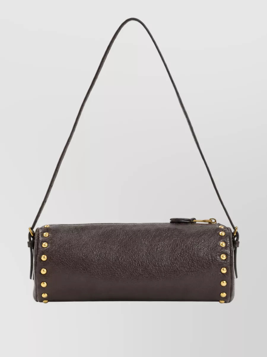 Miu Miu Leather studded pouch