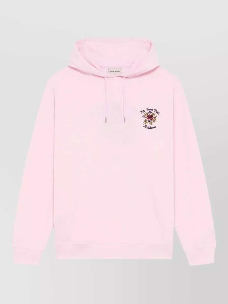 Drôle De Monsieur cotton slogan hoodie