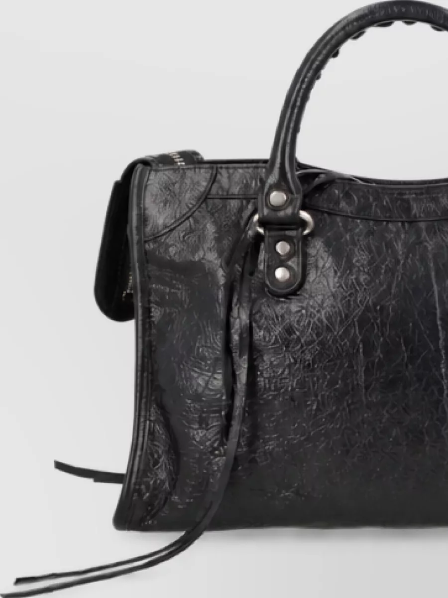 Balenciaga Le City Small Leather Shoulder Bag