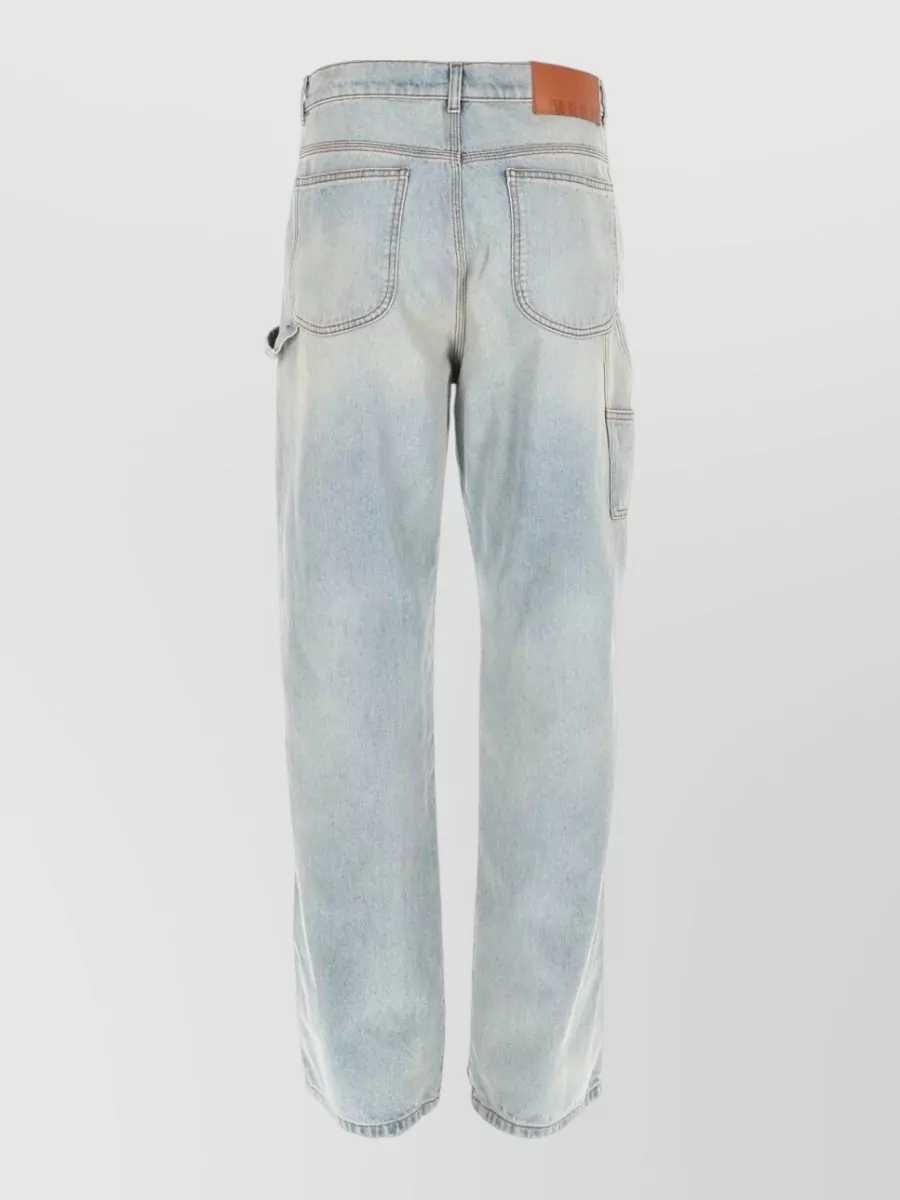 Msgm Denim Straight-Leg Jeans