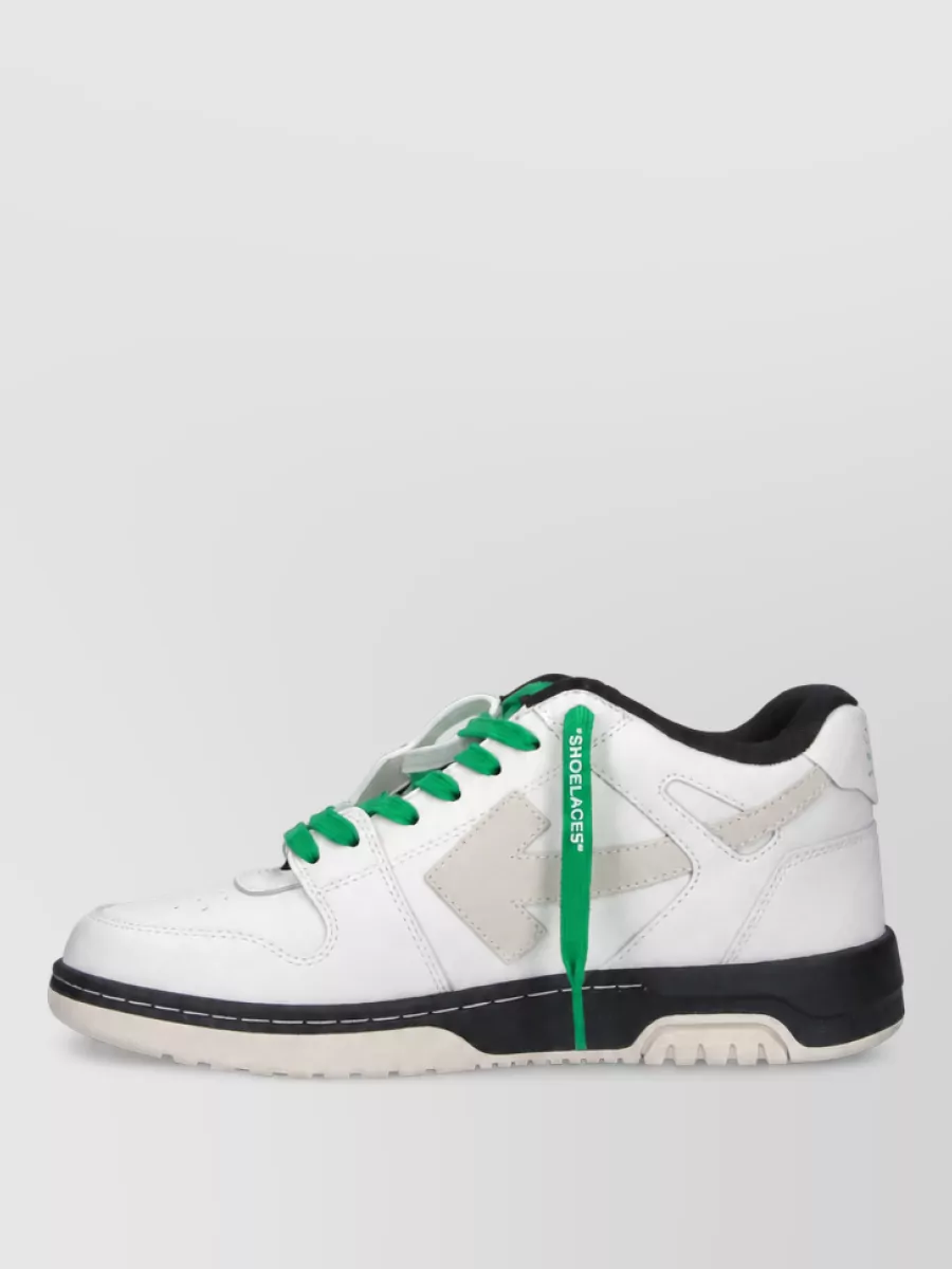 Off-White Leather Low-Top Sneakers