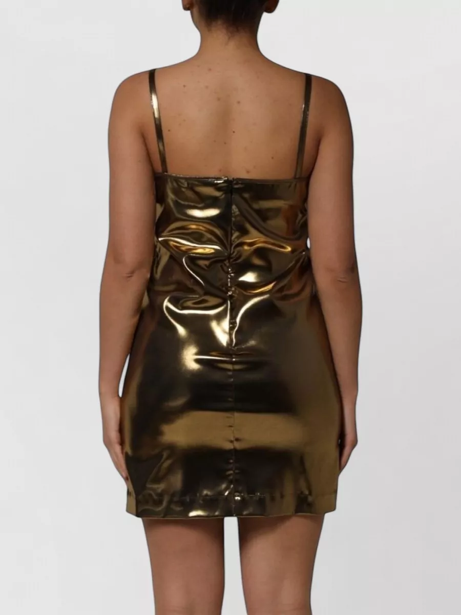 Dolce&Gabbana Metallic Sleeveless Mini Dress