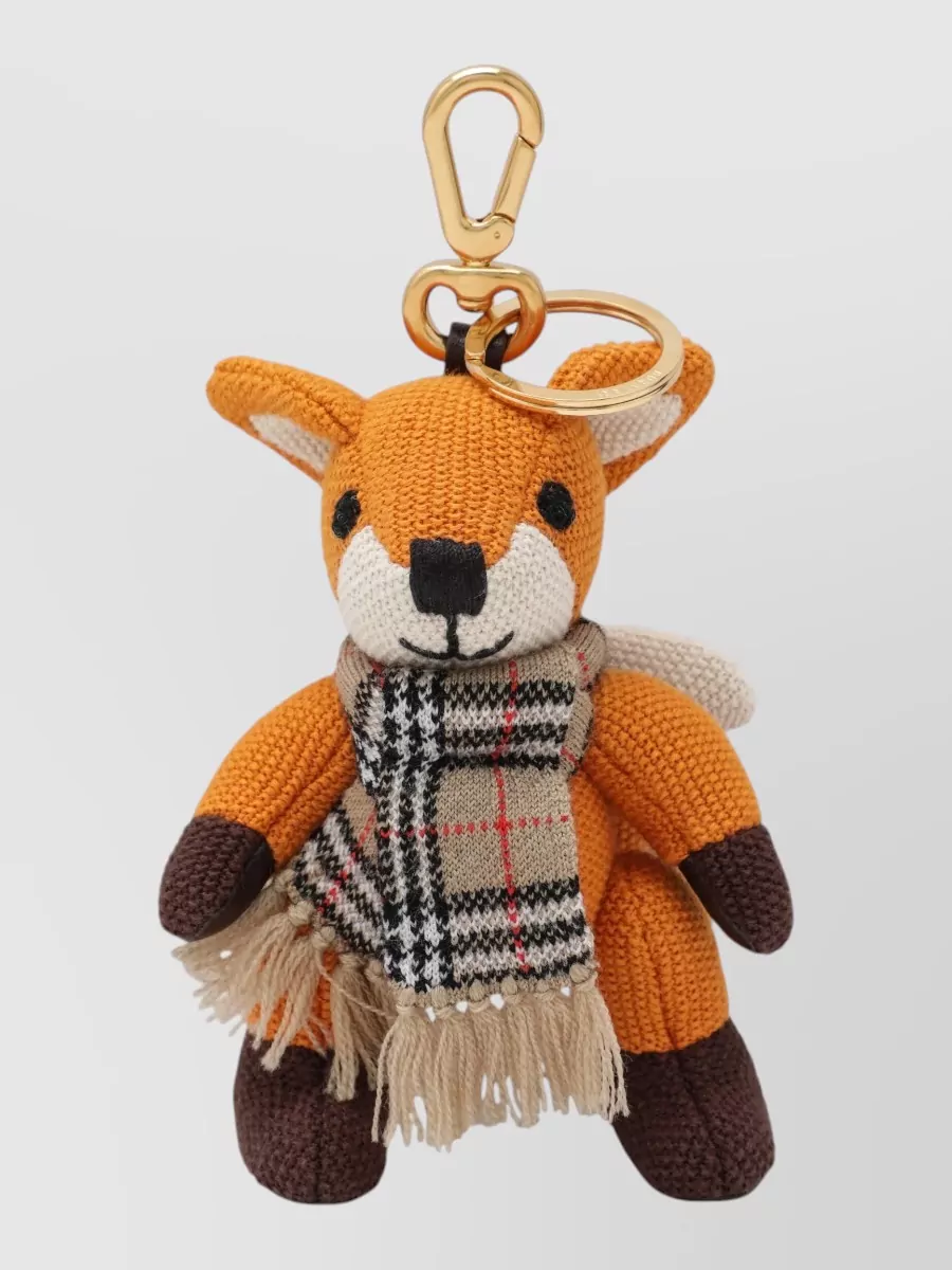 Burberry cotton fox keychain