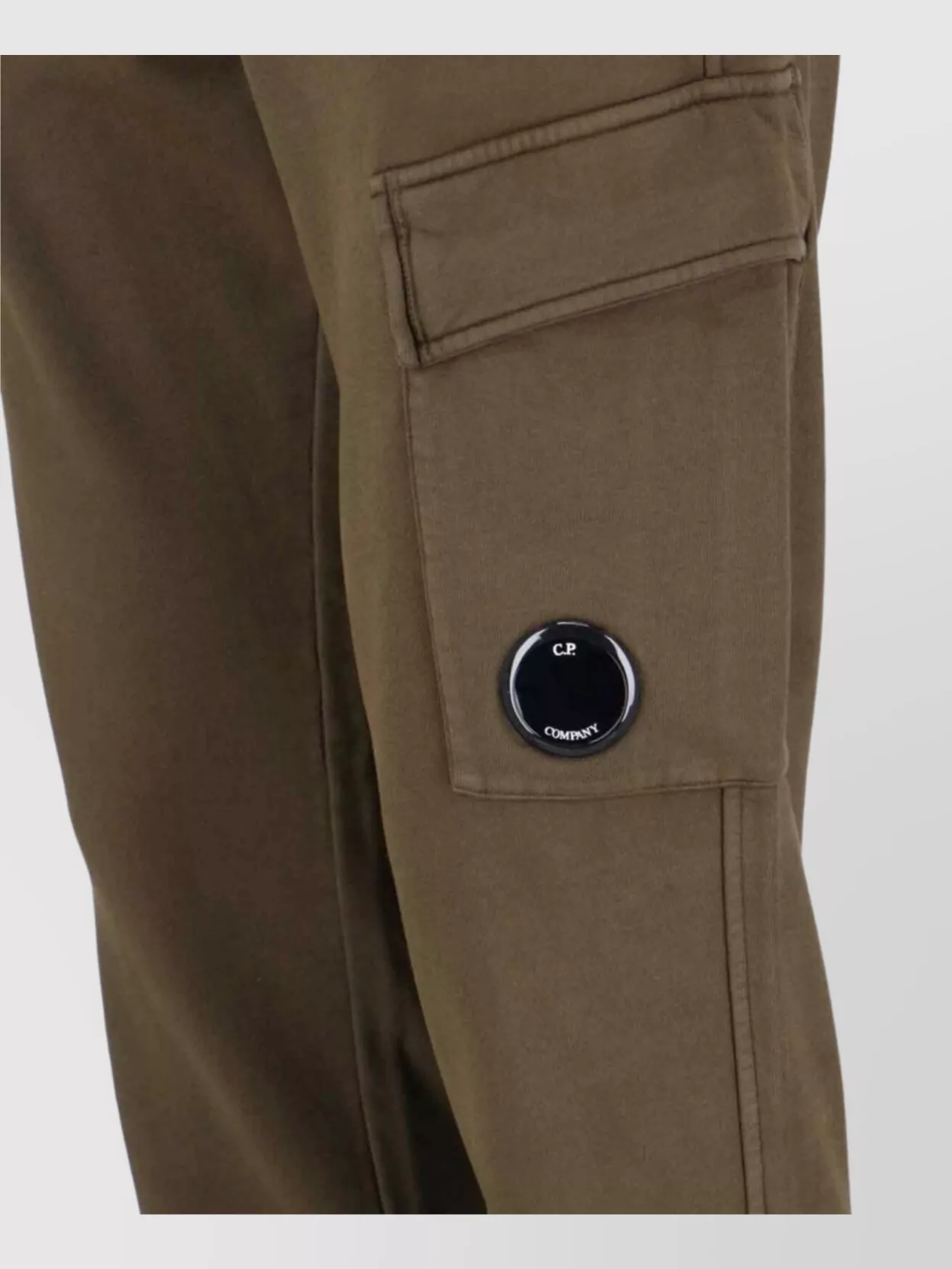 C.p. Company Cargo Pocket Drawstring Waist Ribbed Cuffs Trousers
