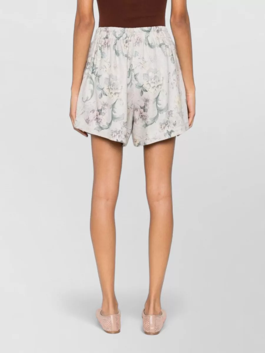 Forte Forte Floral Print Tailored Shorts