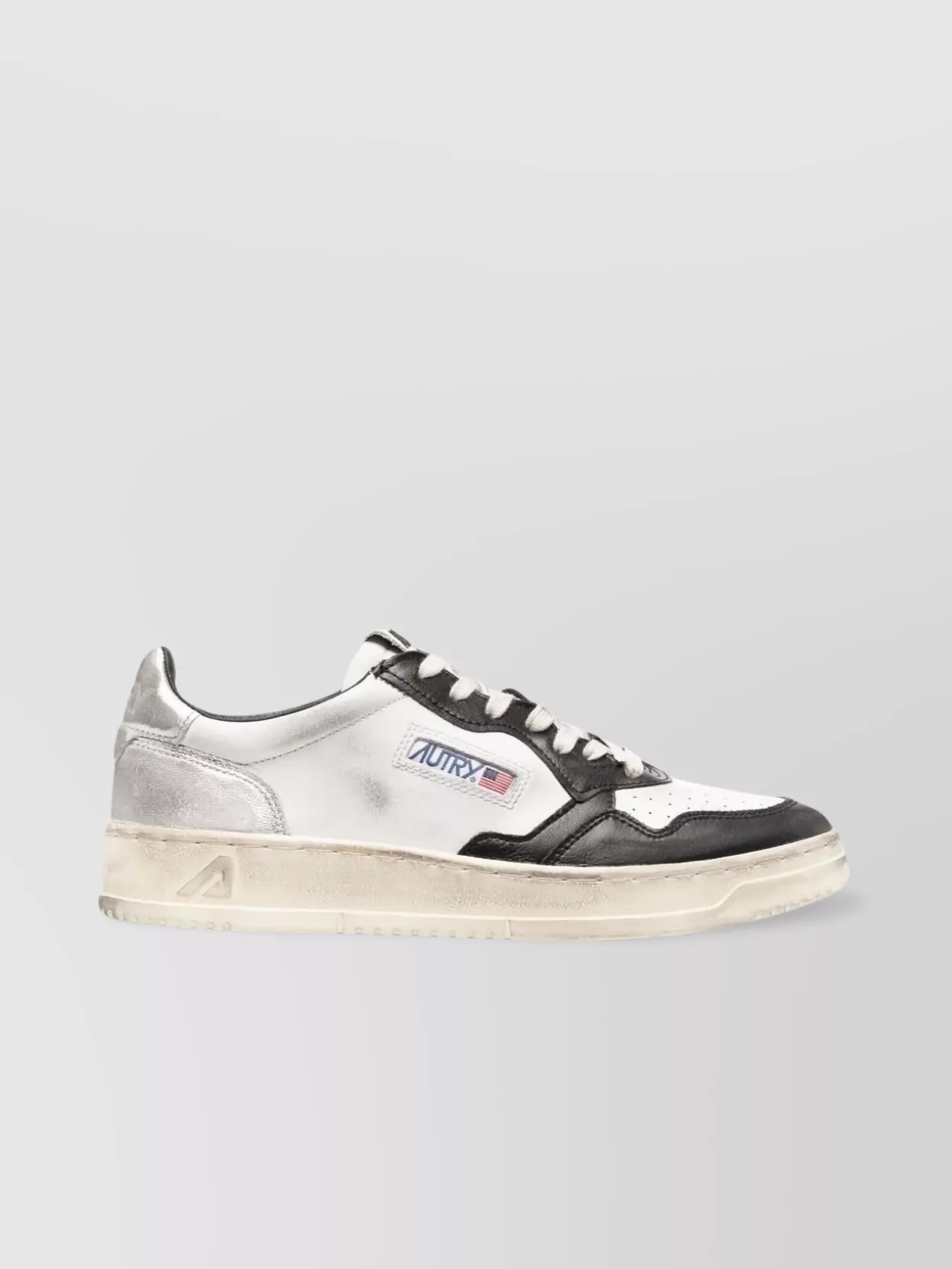 Shop Autry Leather Medalist Sneakers Panelled Perforated Toebox