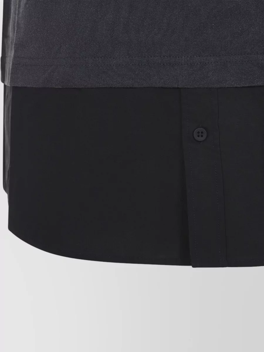 Balenciaga Layered Shirt Dress Short Sleeve Design