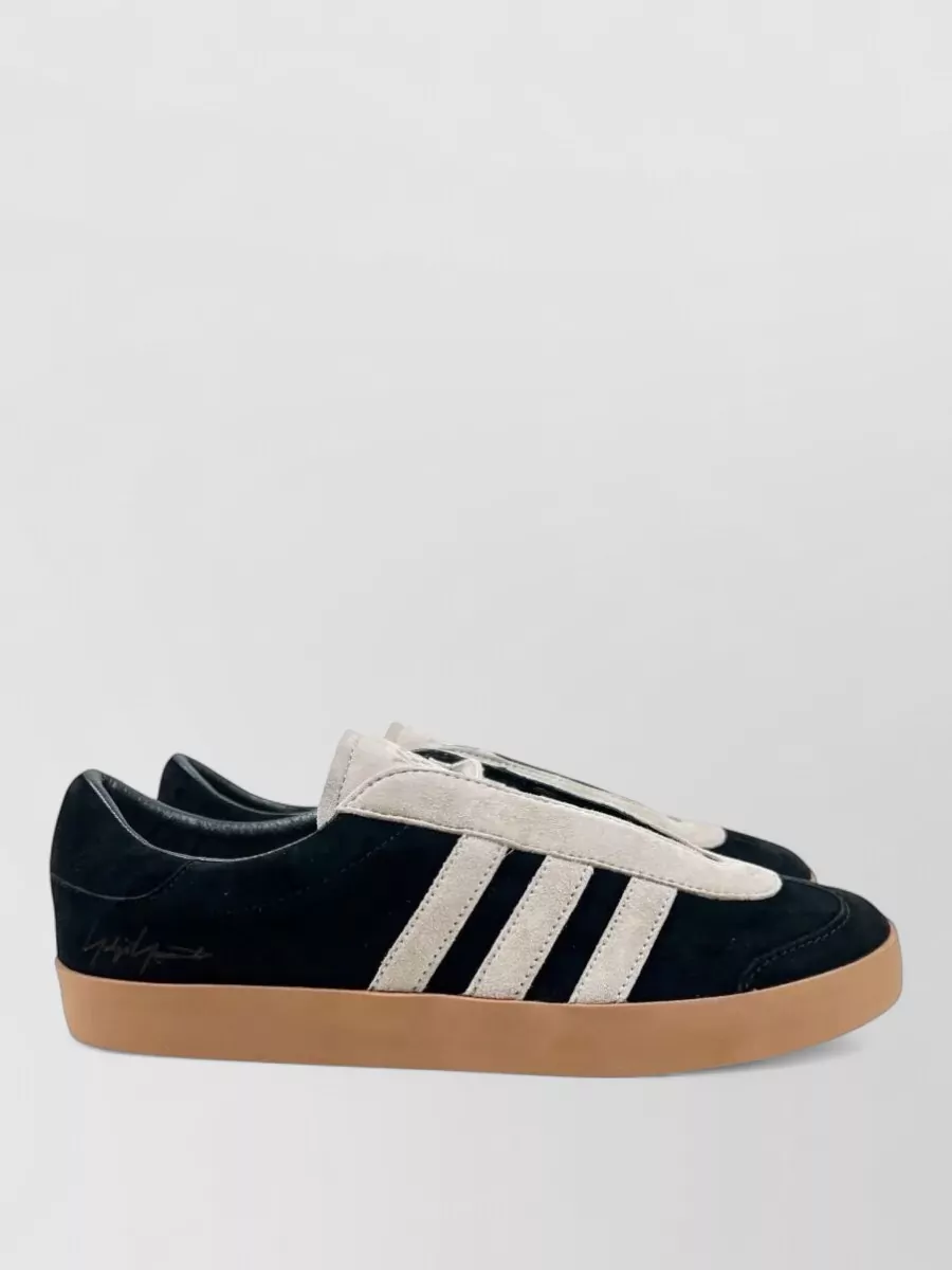 Y-3 suede leather lace-up sneakers