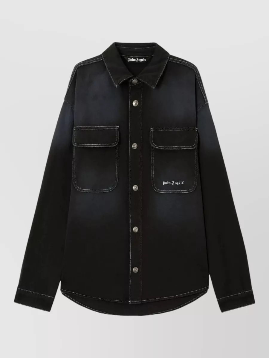 Palm Angels denim shirt jacket