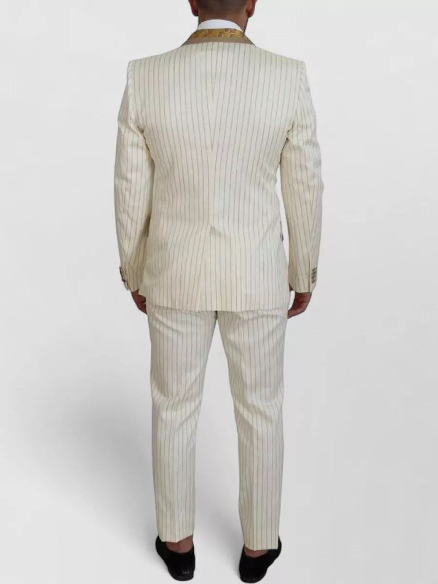 Dolce&Gabbana Striped Slim-Fit Tuxedo Suit