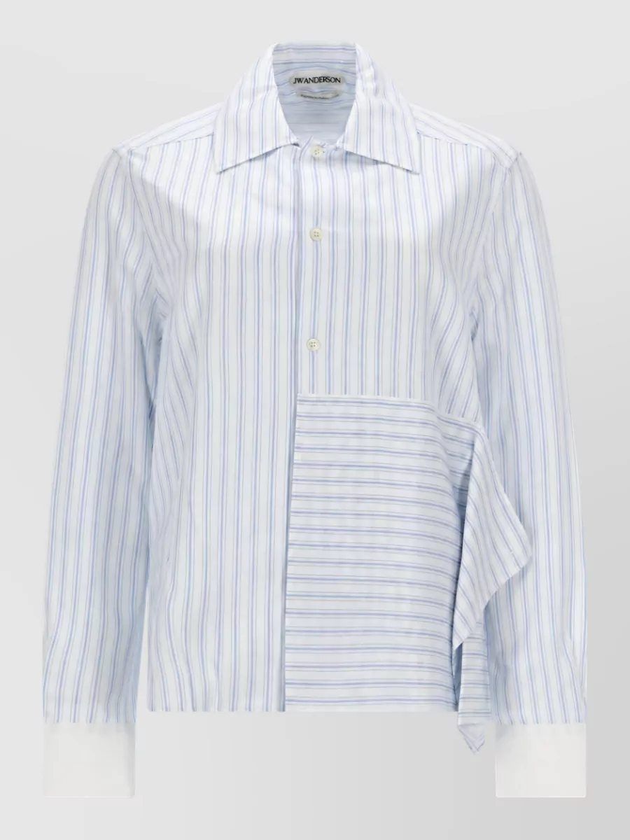 Jw Anderson Asymmetric Draped Shirt Tailored Long Sleeves
