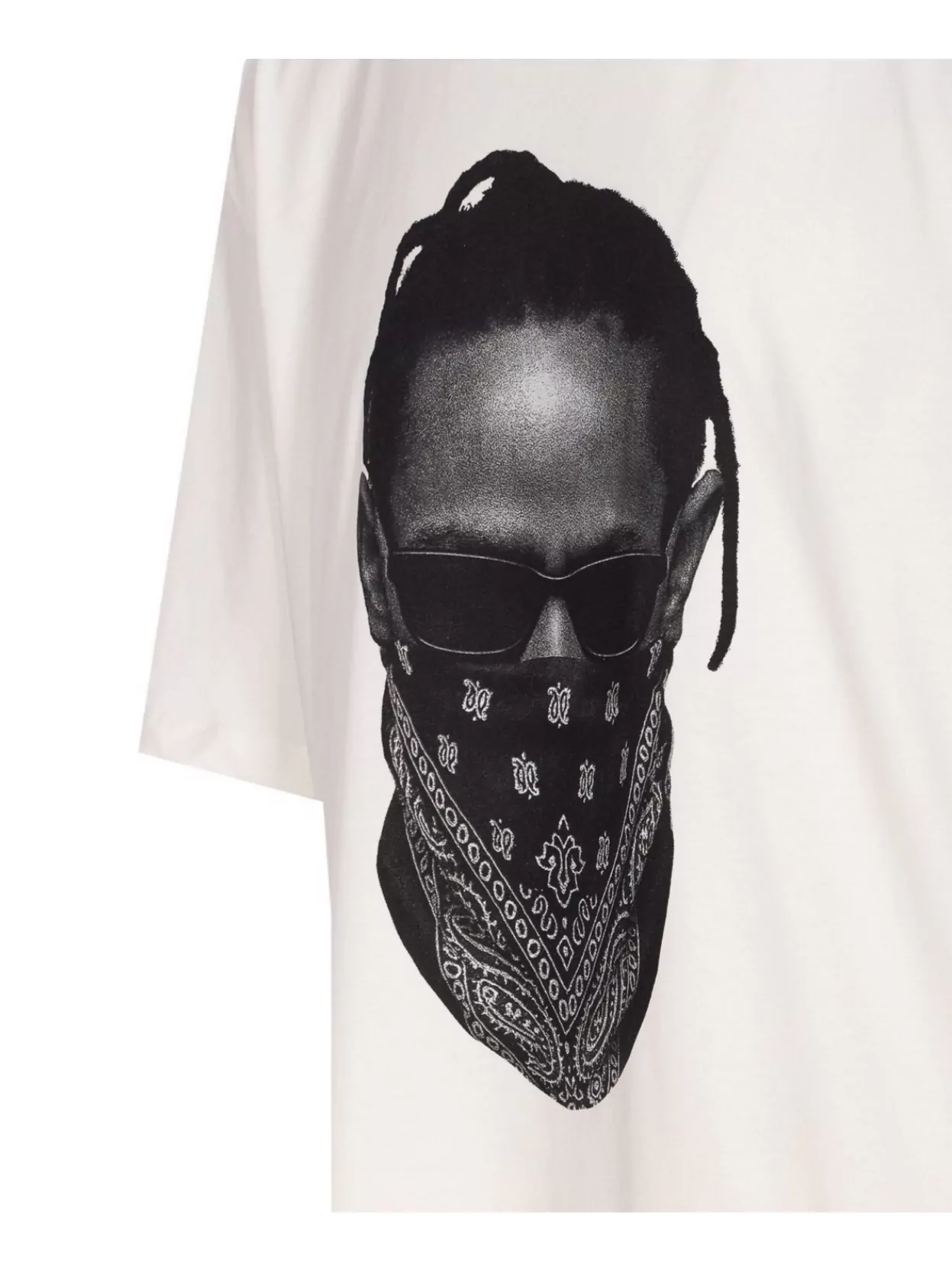 Ih Nom Uh Nit Future Mask Graphic Crewneck T-shirt In White