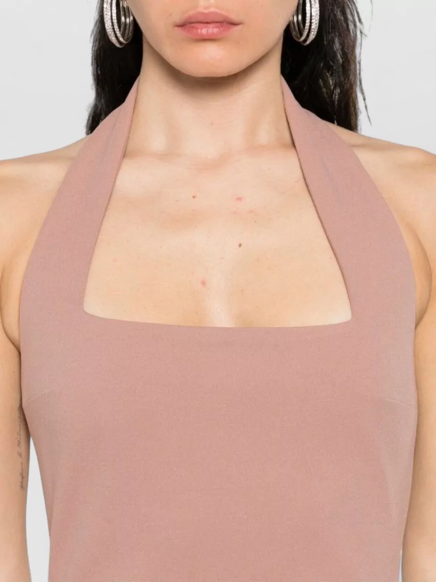Solace London Halterneck Square Neck Sleeveless Maxi Dress
