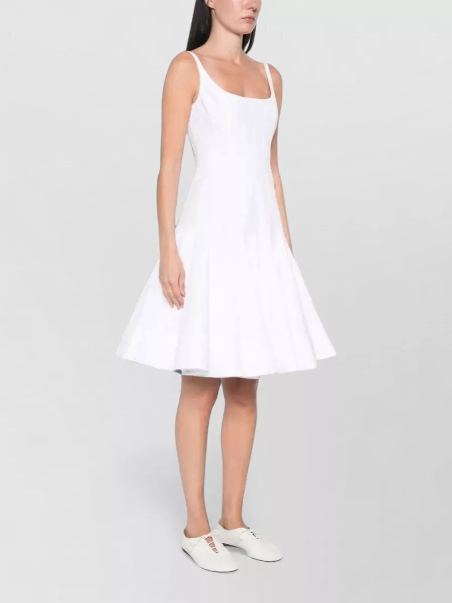 Jacquemus Cotton Sleeveless Flared Mini Dress