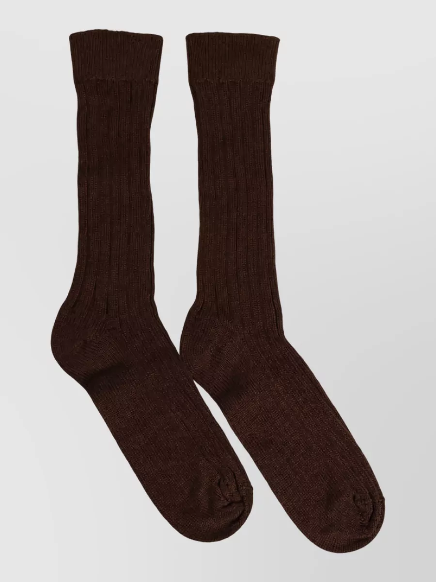 Dolce&Gabbana Ribbed Over The Calf Socks
