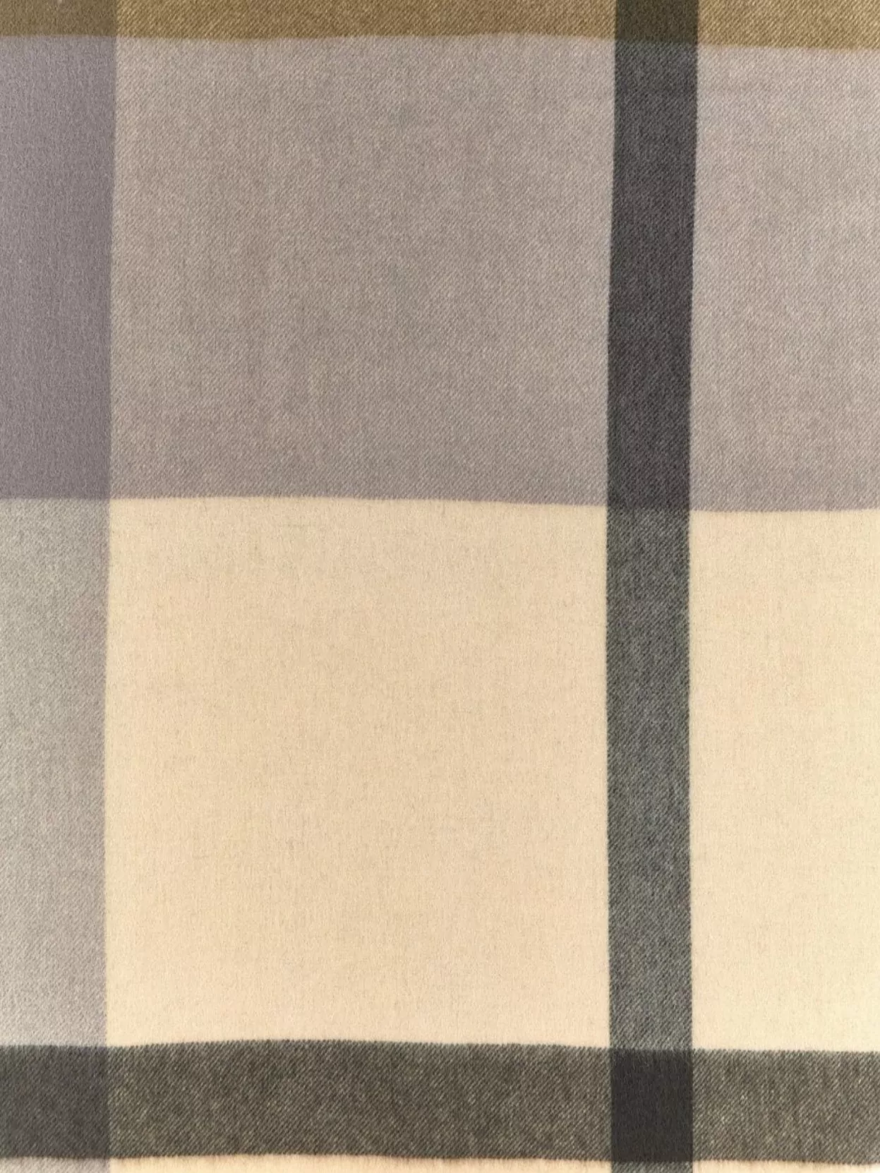 Mulberry Textured Check Scarf With Fringe