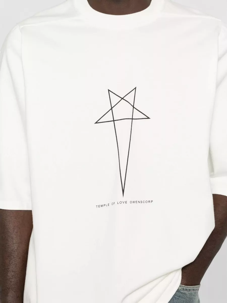 Rick Owens Drkshdw Graphic Print Cotton Short-Sleeve T-Shirt