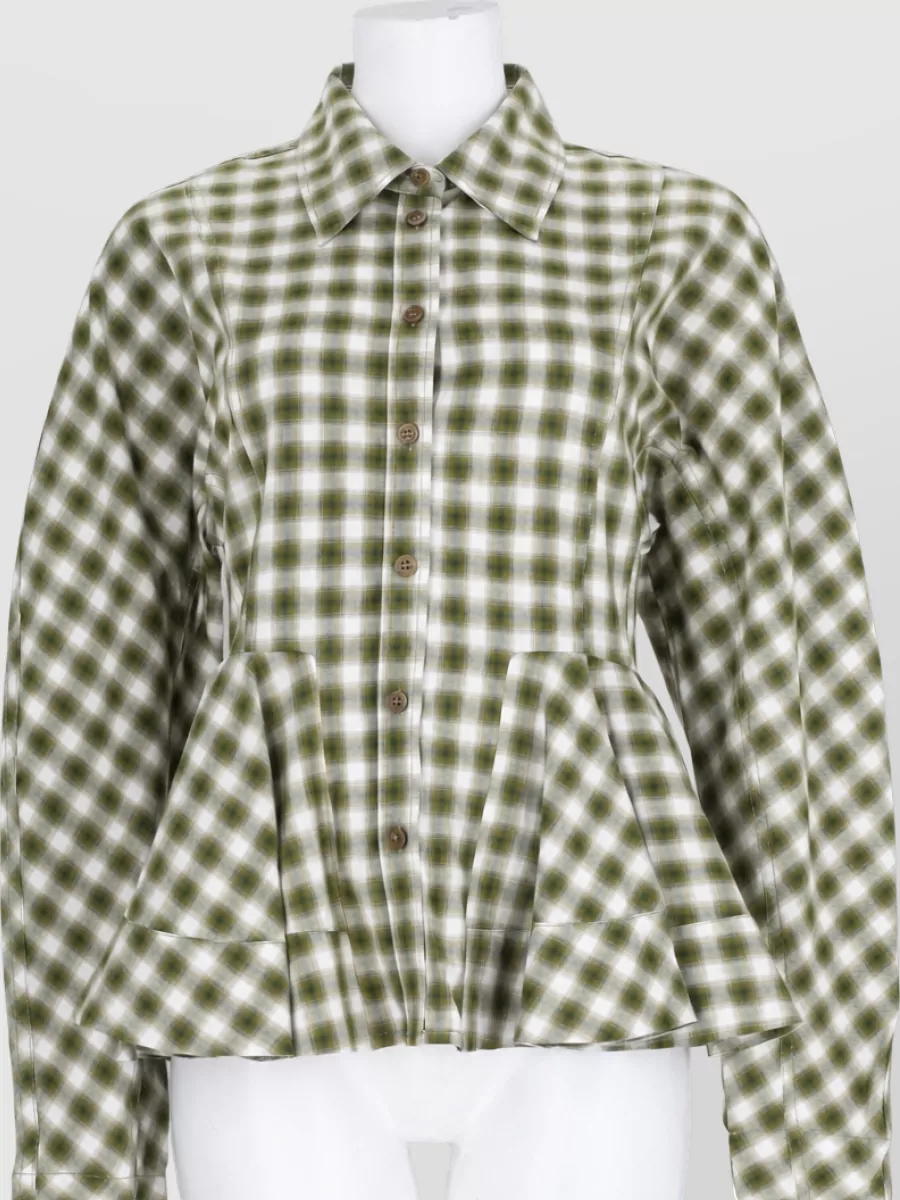 Ganni denim fitted jacket