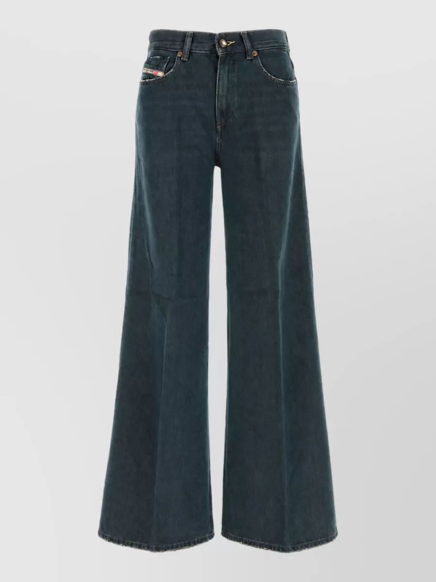 Diesel High rise wide leg denim jeans