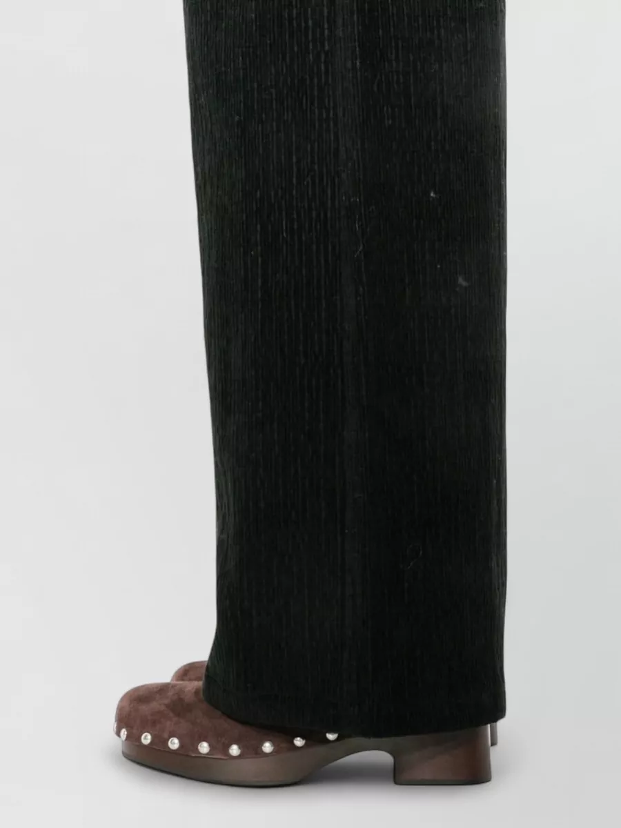 Apuntob Corduroy Wide-Leg Trousers