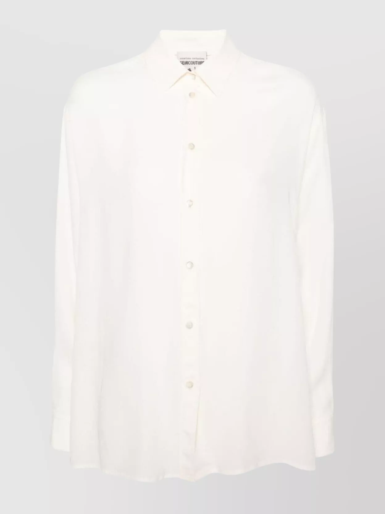 Semicouture Relaxed Fit Shirt Buttoned Cuffs