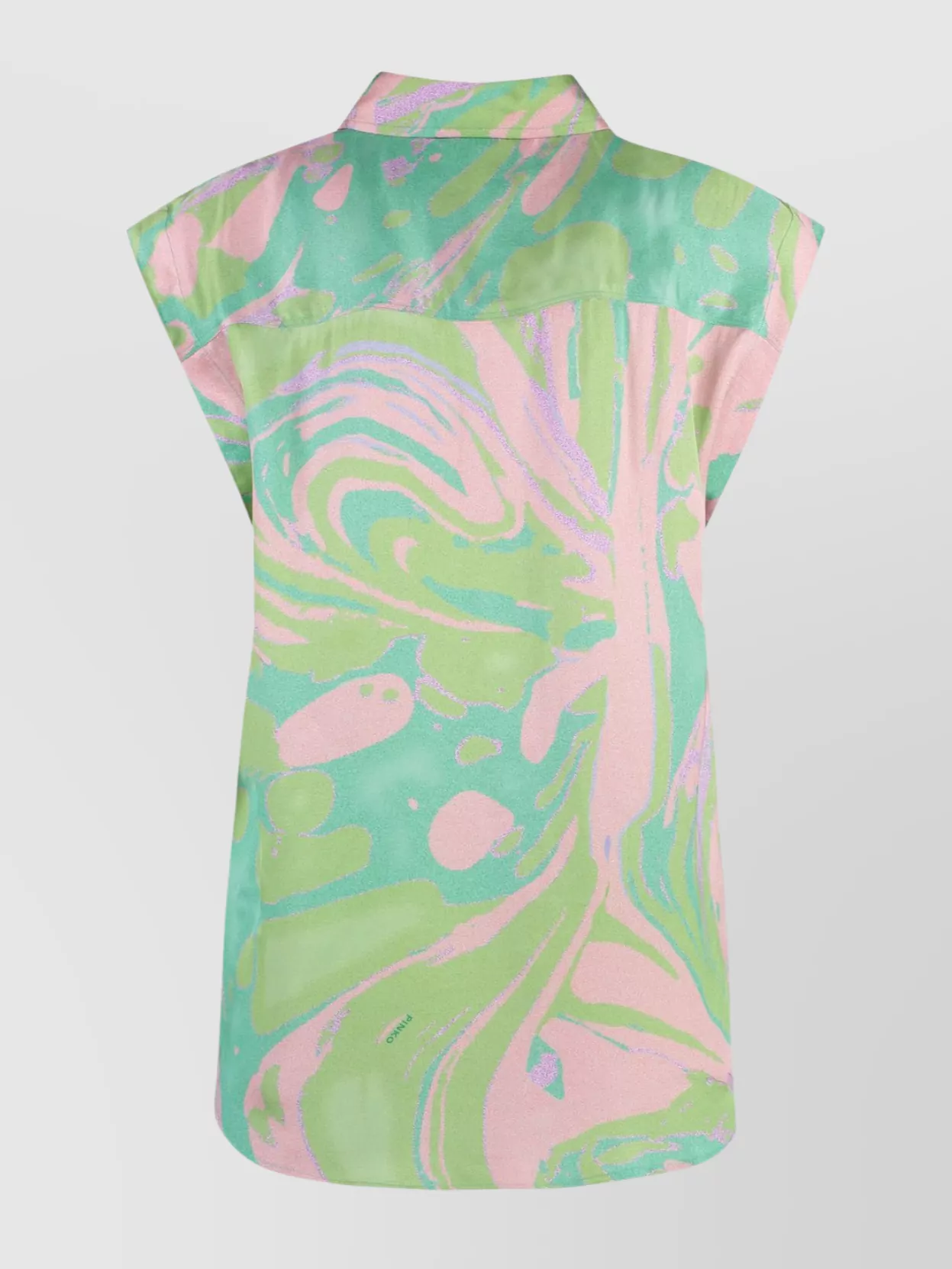 Pinko Abstract Pattern Viscose Shirt