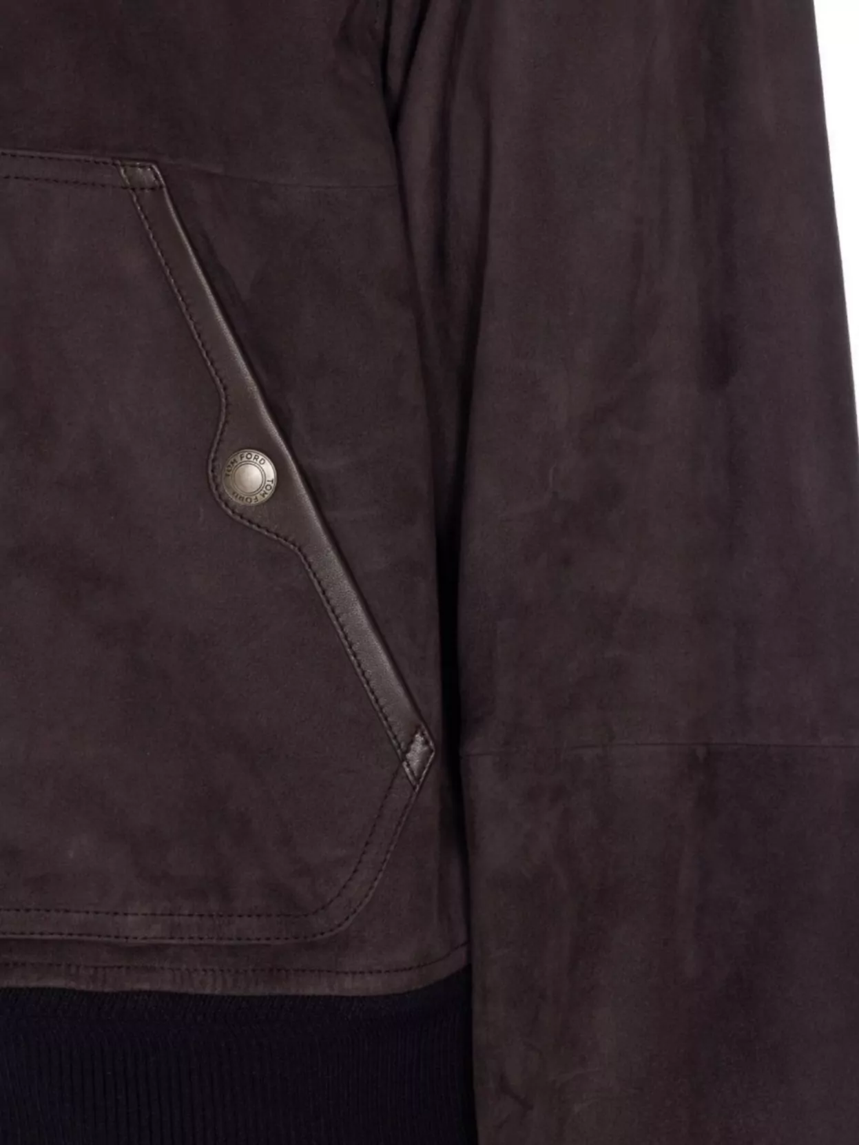 Tom Ford Suede Jacket With Hood And Pockets