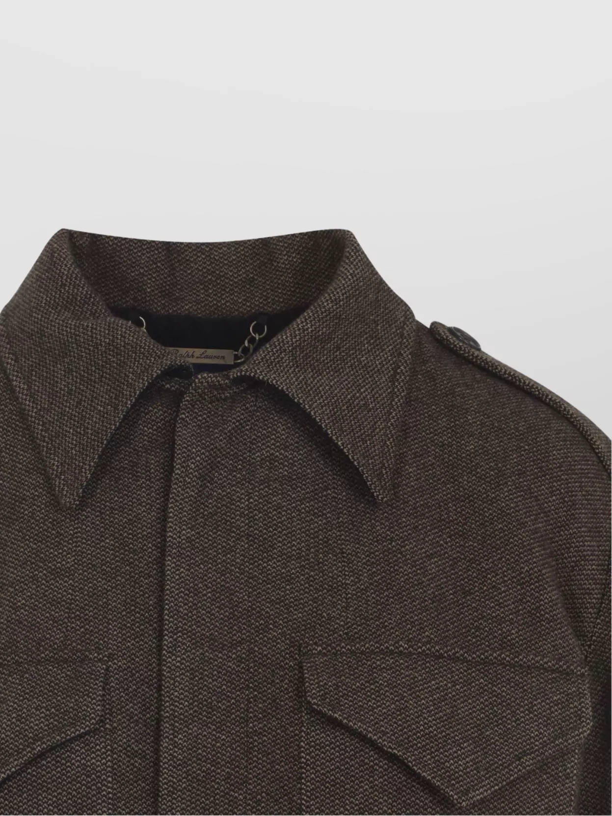 Ralph Lauren Maddison Bomber Jacket Belted Hem In Brown