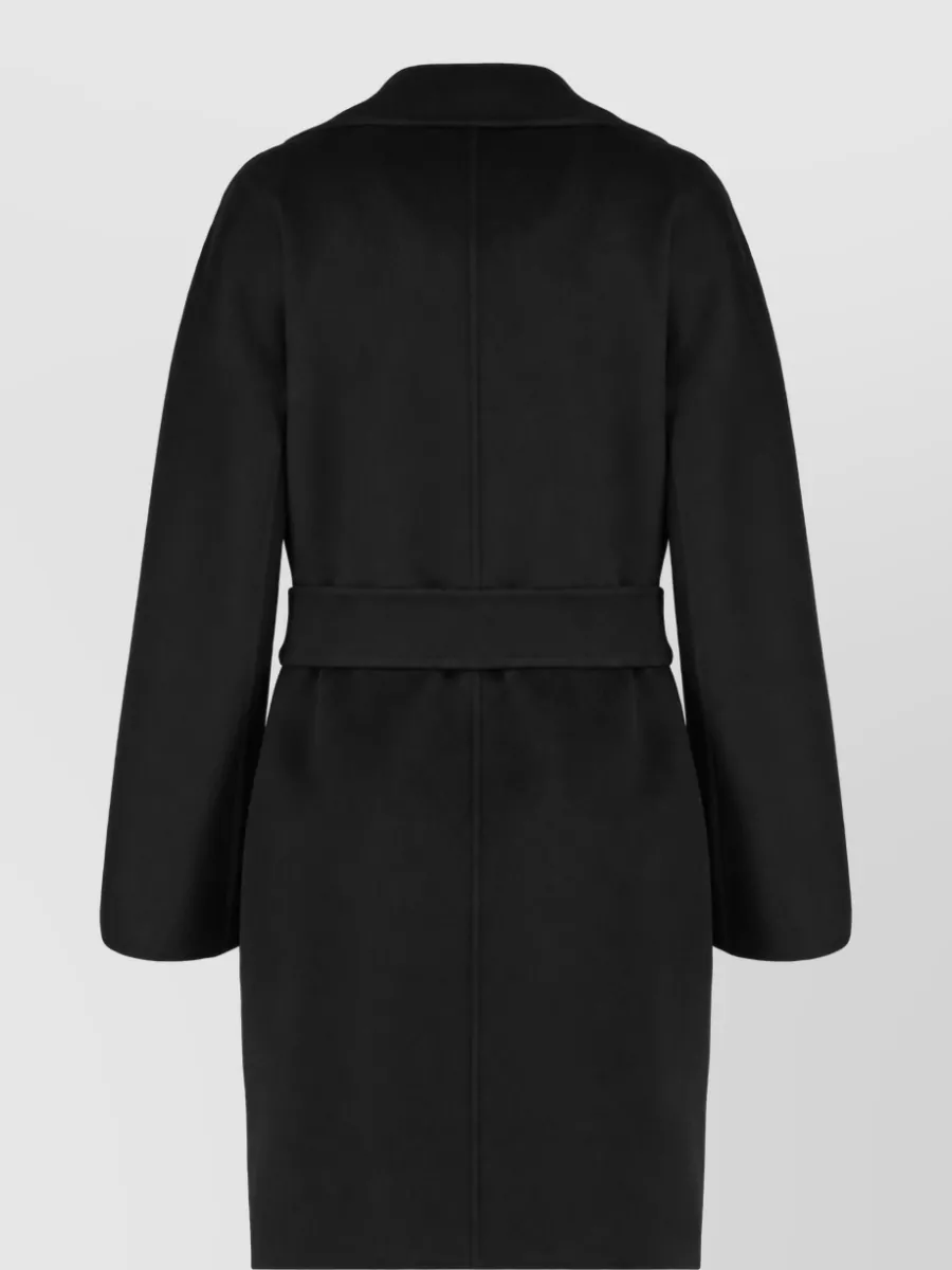S Max Mara Cashmere Virgin Wool Single Breasted Coat